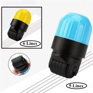 AS98-1Pc 음악 표기법 스탬프 롤러 스태프 - 피아노 기타 학습 악기 교육 도구용 호환 5  6 라인 타블라투