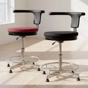 병원 발받침 튼튼한 진찰제도용고정원형의자 실험실 회전 진료실