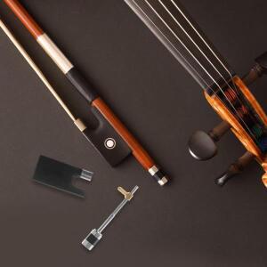 초보자 학생 연습용 호환 나사가  1세트 바이올린 활 프로그 내구성 나무 교체 부품 악기 호환 액세서리