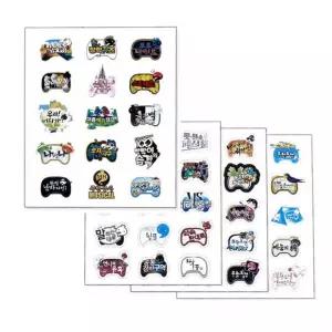 무한도전 스티커 로고스티커 4입 10개 조카 역할 지능 친구 스티커북 지능완구 교구