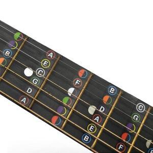 기타 스케일 스티커 민요 클래식 일렉트릭 초보자 자체 학습 핑거링 팁  컬러 TMZ