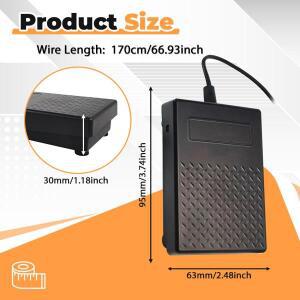 MIDI 키보드 신디사이저용 호환 전자 피아노 서스테인 페달 예비 부품  악기 호환 액세서리 3.5mm 잭