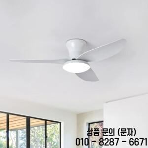 스마트 침실 LED 천장 팬 조명(원격 제어 포함) 6개 속도 바람 블레이드 밝기 조절 가능 블랙 화이트