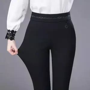 바지 면 남성 캐주얼 빅사이즈 하이웨스트 밴딩 슬랙스 스키니 춘추정품 프리미엄 젠3