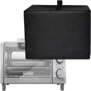 CayCasi 토스터 오븐 커버 블랙+데커 4 슬라이스 크리스프용 고강도 내열 방수 방진 보호 케이스 N 베이크