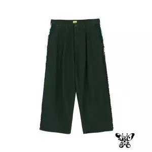 SSOJI 컷 피그먼트 와이드 데님 팬츠 (그린) 2103950