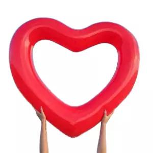 하트 튜브 귀여운 수영 비치용품 링 물놀이 에어  비치볼