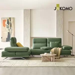 [자코모] 시그니처 와이드 4인 코너카우치형 기능성 젠위브 패브릭 소파
