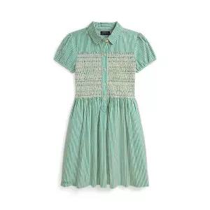 폴로 키즈 여아 7-16세 스트라이프 코튼 시어서커 드레스 AS862935