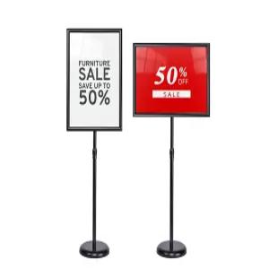 포스터거치대 블랙 A3 POP 스탠드 메뉴 안내판 광고 배너 입간판