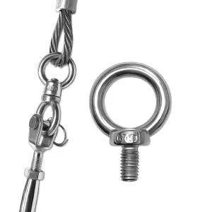 대광와이어로프 스텐 아이볼트 M12 12mm SUS서스 원형 고리 와이어로프 클립