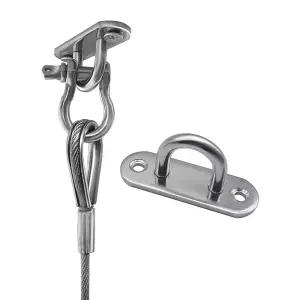 대광와이어로프 와이어로프 스텐 고정 U고리 타원 벽 천정 천장 나사 아이볼트