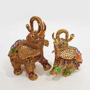 인테리어 큐빅 코끼리 보석함 거실 테이블 장식 소품