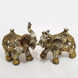 재화를 부르는 코끼리 세트 인형 테이블 장식 소품