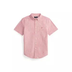 폴로 키즈 남아 8-18세 스트라이프 코튼 시어서커 셔츠 AS863060