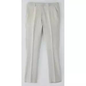 [하프클럽/에스티코]아이보리 린넨 울혼방 수입원단 정장바지 (클래식핏) SS