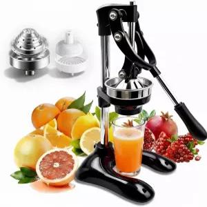 올바나 프로페셔널 주철 매뉴얼 시트러스 착즙기 - 오렌지 레몬 라임 석류용 헤비 듀티 핸드 프레스