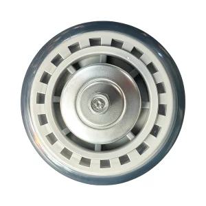 유챵캐스터 무소음 인라인 휠세트 바퀴만 대차 끌차 구르마 엘카 우레탄바퀴 125mm(5인치), 1개