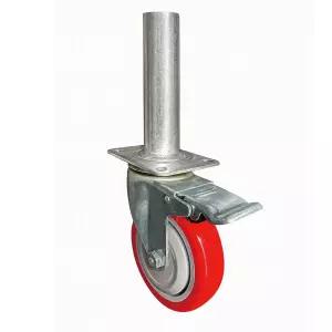 가나핸드카 경량 아시바바퀴 토탈락 브레이크 끼우는 BT 산업용 캐스터 파이프 5인치PVC, 1개