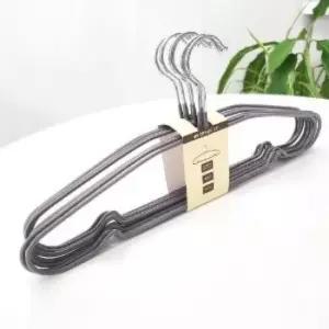 [생활] 옷장정리 브라운 10개 논슬립 슬림코팅옷걸이