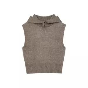 국내매장판 에잇세컨즈 조끼 후디드 베스트 브라운 387392