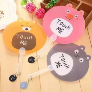 판촉선물 귀여운 디자인 애니멀 과일 손잡이부채 판촉 손부채