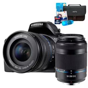 삼성카메라 NX20+18-55mm+50-200mm 더블렌즈+16GB+여행용가방+UV필터+리더기+청소도구셋 [풀세트 포함]