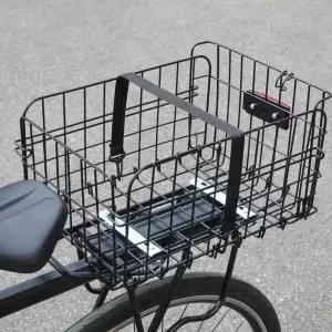 시장보기 짐 운반용 자전거 짐받이 장착 철망 메쉬 접이식 뒷바구니