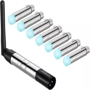 도너 DMX512 무선 컨트롤러 Dfi DJ 2.4G 7 수신기 라이트 돔 및 LED 스테이지 디스코 파티 바 조명 제어용