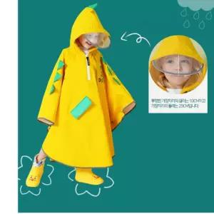 유치원 등원 여름 장마철 캐릭터 우비 판초 유아 어린이 비옷