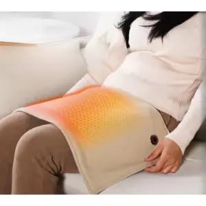 USB 전기담요 사무실 차량용 무릎워머 충전식 발열 패드 극세사 온열매트 휴대용