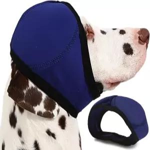 혈종 목욕 건조 수영 및 소음 불안 를 위한 AOLMOL 반려견 귀 머프 랩 - 그루밍을 진정성 있는 후드