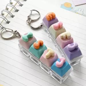 일오삼 나만의 MBTI 4구 LED 키캡 만들기 키보드 치트키 딸깍이 피젯 키링