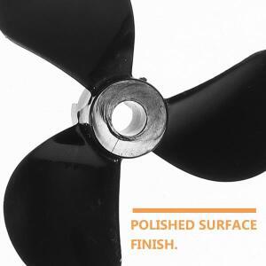 1쌍 고강도 보트 프로펠러 3날 플라스틱 RC 부품 원격 제어 선박 호환 액세서리 로드