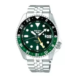 세이코 5 파이브 스포츠 SSK035 SKX GMT 오토매틱 시계 100m 방수 그린 다이얼 SSK035K1 143826