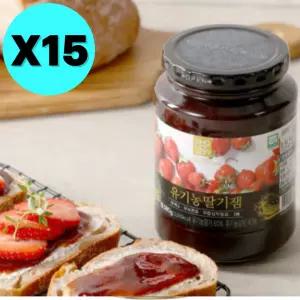 초록원 딸기잼 580g X15개 대용량 업소용 선물 답례품