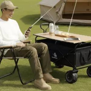 캠핑웨건 카트 폴딩 접이식카트 대형캠핑웨건 웨건 캠핑 캠핑테이블 캠핑폴딩카트 대형 아웃도어 수레