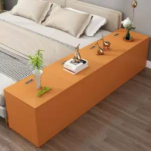 서랍장 도어 원목 위로여는 사이드 머리맡 수납장 참죽 정리함 모던 고무나무 틈새 라탄