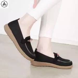 [애슬릿] 플랫폼 로퍼 큐빅 장식 메쉬 발편한 데일리 단화