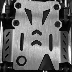 모델 자동차 차량용 호환 스키드 가드 보드 스테인레스 스틸 원격 제어 보호 섀시 H12Y 15UB