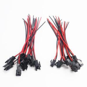 Jst SM 2핀 10쌍 암수 플러그 터미널 와이어 커넥터 라인 LED 다운라이트 천장 램프 DIY 확장