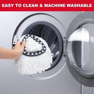 Vileda O-Cedar EasyWring 1탱크 시스템용 호환 스핀  패드극세사 헤드삼각형 회전형 리필세탁기 사용 호환