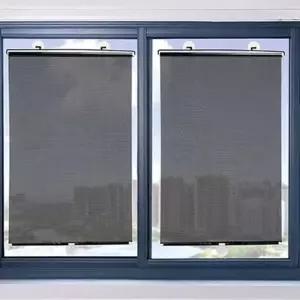 롤 블라인드 창문 방염 암막스크린 실버 37X125c GWM HSp4+3evv