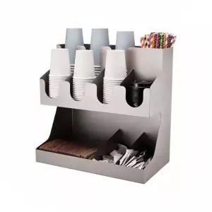 카페용종이컵디스펜서 탕비실 트레이 테이크아웃 티슈 정리대