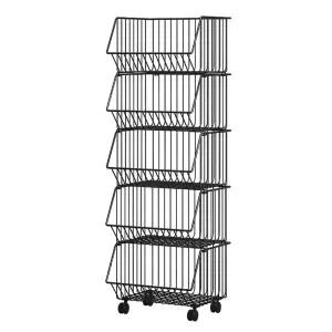 주방 소품 정리 수납함 홀더 선반 키친타올 와이어 정리함