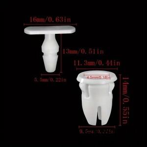 메르세데스 벤츠 호환 W108 마운팅 클립 푸시 버튼 그로멧 몰딩