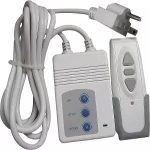 프로젝터 화면 전기 커튼 전동 그늘막 및 스마트 홈 장치용 315MHz 무선 리모컨 키트(US 플러그 (화이트 )