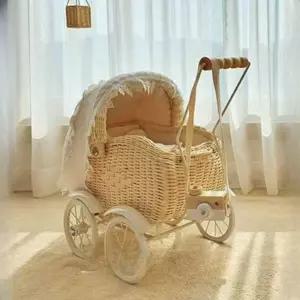 라탄 유모차 모형 인테리어 촬영 소품 장식 스튜디오
