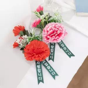 아트박스/플라워트리 카네이션 코사지 3송이 (케이스포함) 50개 어버이날