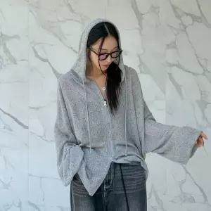 아트박스/신상오픈런 여성용 여름 간절기 시원한 린넨 후드 집업